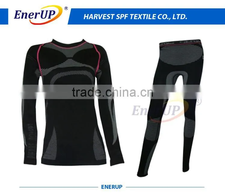 Black Thermal Seamless Underwear for Men