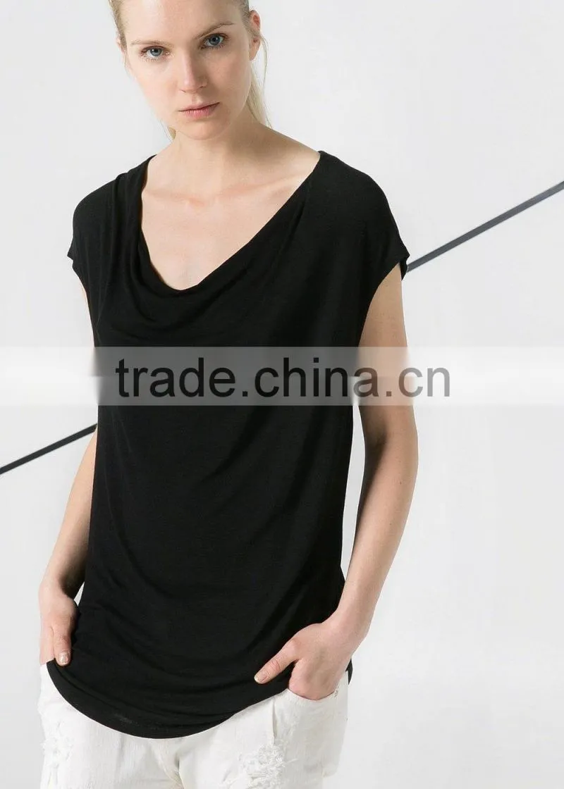 wholesale t shirt personnalise plain v-neck