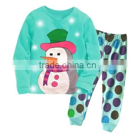 100% cotton long sleeve comfortable baby sleepwear, baby pajamas