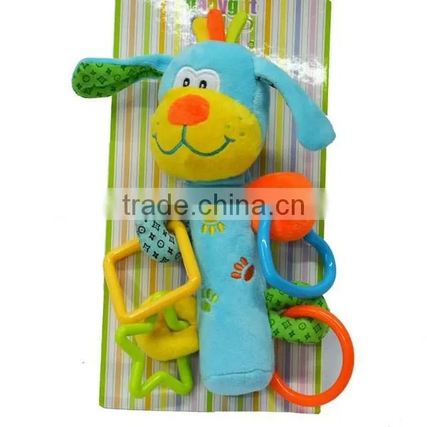 Cute Squeaky Plush toy with different geometry for formative education/enlighten education