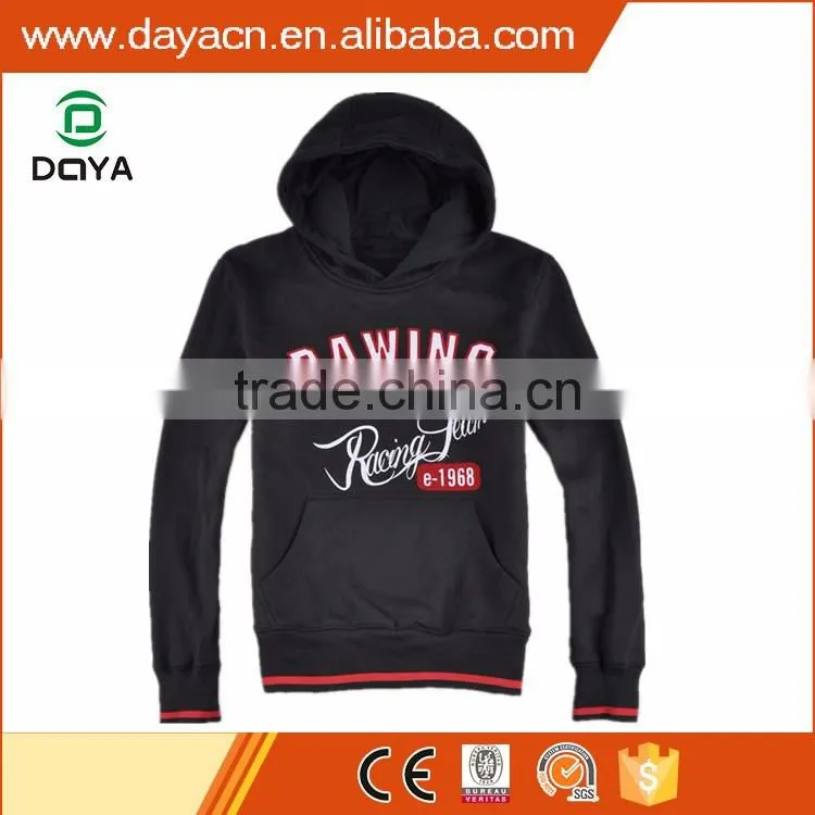Customn hot sale fashion men's CVC fleece hoody wholesale