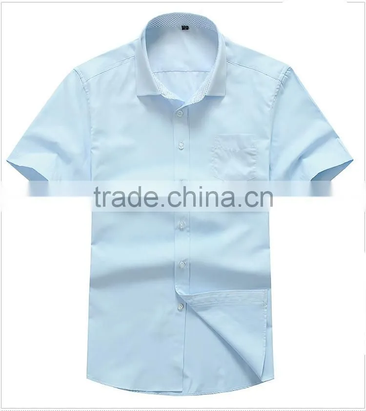 Slim white light color cotton men shirts