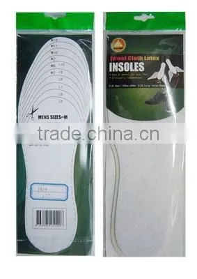 Soft latex bottom breathable foam type felt upper warm keeping shoe insole