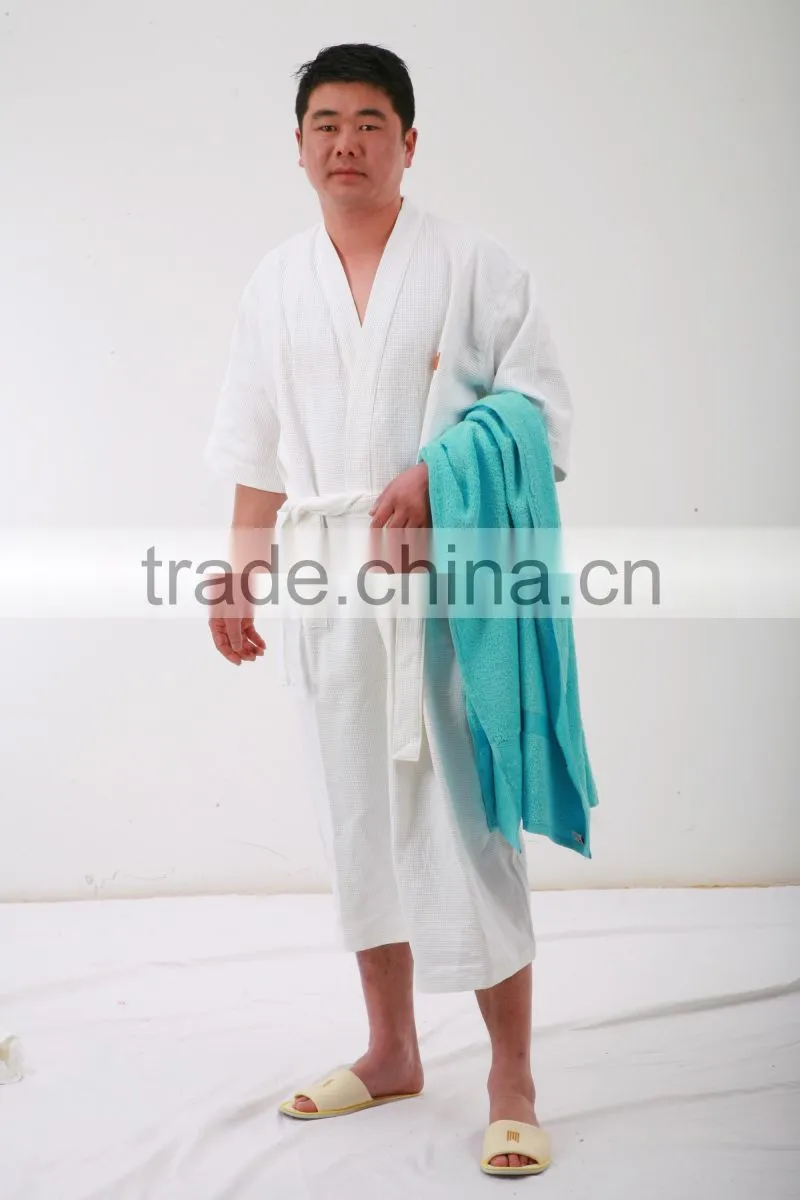 Cotton material wholesale Promotion cheap sales price men and women's Bathrobes