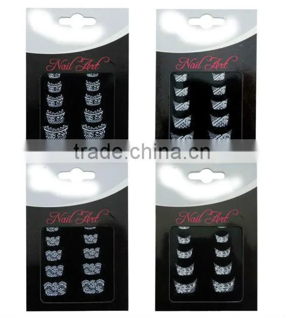 2013 Fashion 3D Artificial Sticker Nails,Fashion Nail Stickers,Nail Art Gift Nail Care Stickers