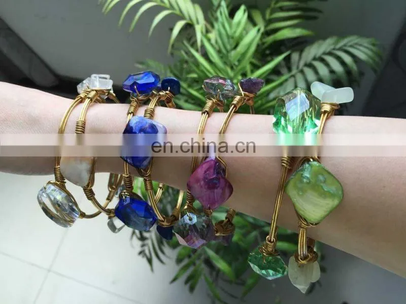 Birthstone Rhinestone Style wraps BirthstoneJewelry Bangle Bracelet