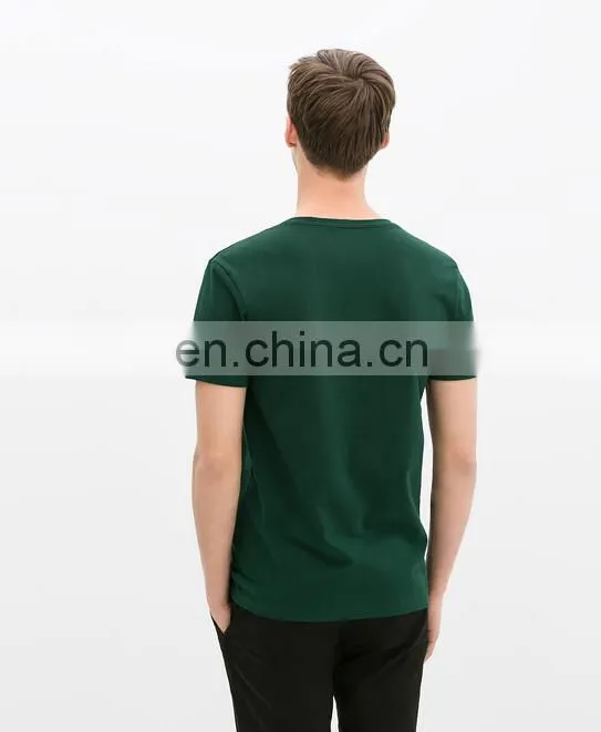 Wholesale blank T shirts, fashion high quality v-neck plain t shirts
