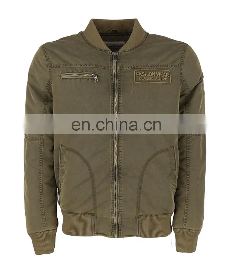 Unisex Nylon washed bomber jacket,custom wholesale bomber jacket