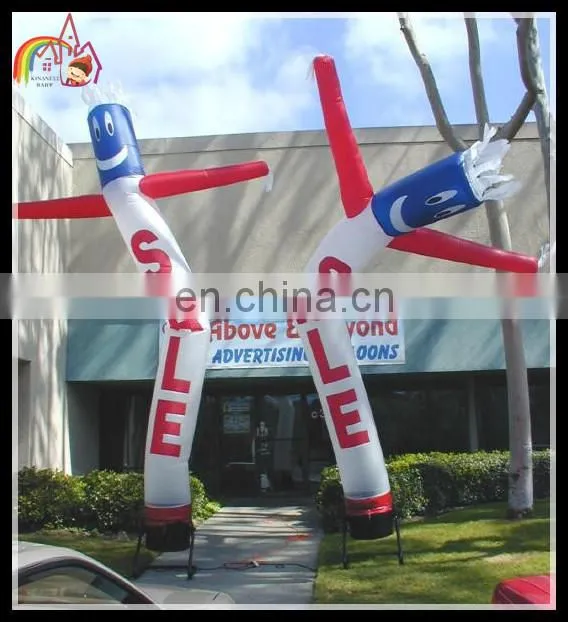 High Quality Inflatable Chirstmas Santa Claus Air Sky Dancer For Advertising