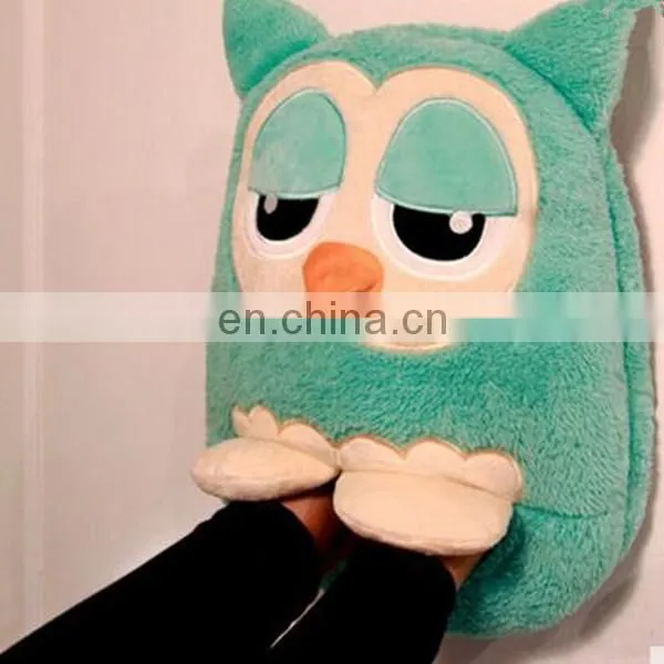 2015 winter warm cartoon plush slipper indoor slipper for kids Animal Shaped Cotton Warn Indoor USB Plush Slipper