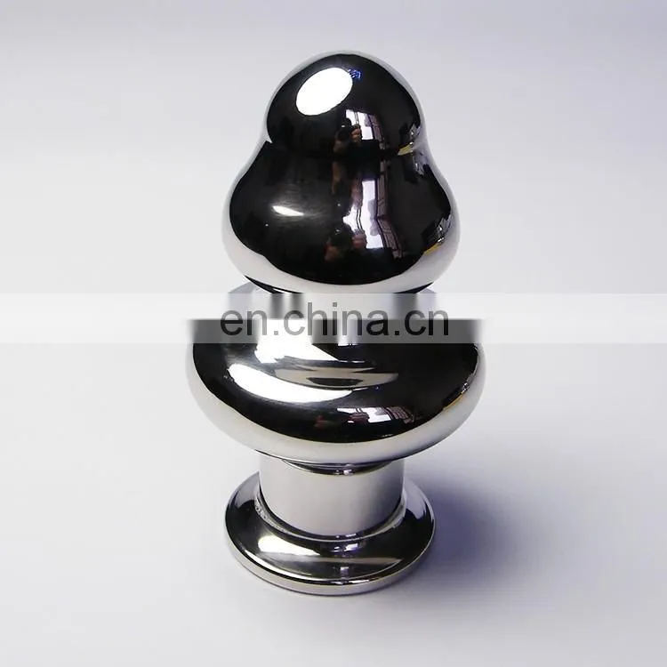 mushroom shape flashing light anal butt plug, jewelry anal plug
