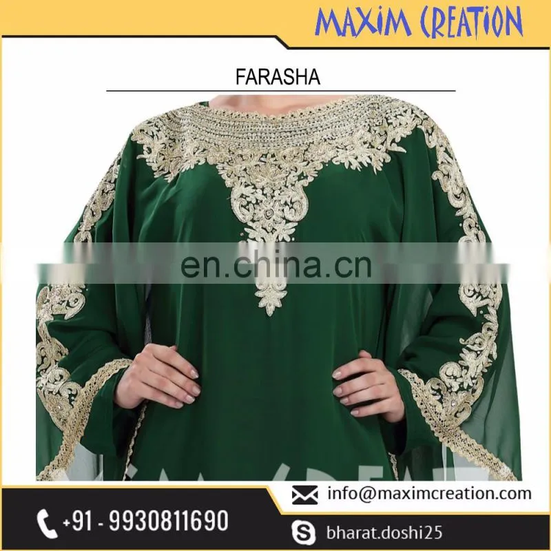 Ladies Farasha Maxi Kaftan Dress For Special Occasion or Regular Use