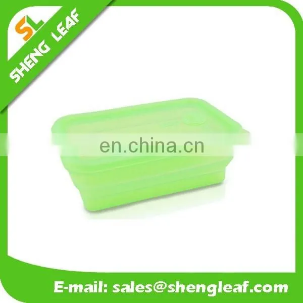 beautifu color bowl Silicone folding food serving bowls