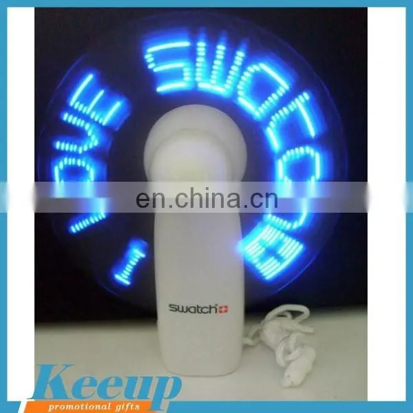 LED hand fan with your logo print /small Led hand fans