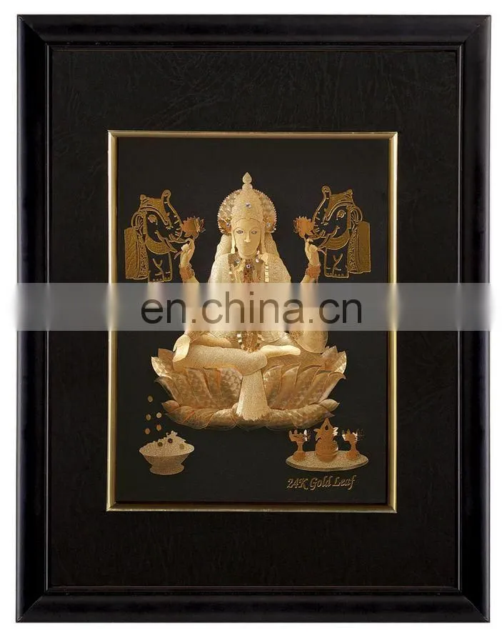 High Quality 3d God Photos 100% Pure Handmade Gold Frame Promotional Sale