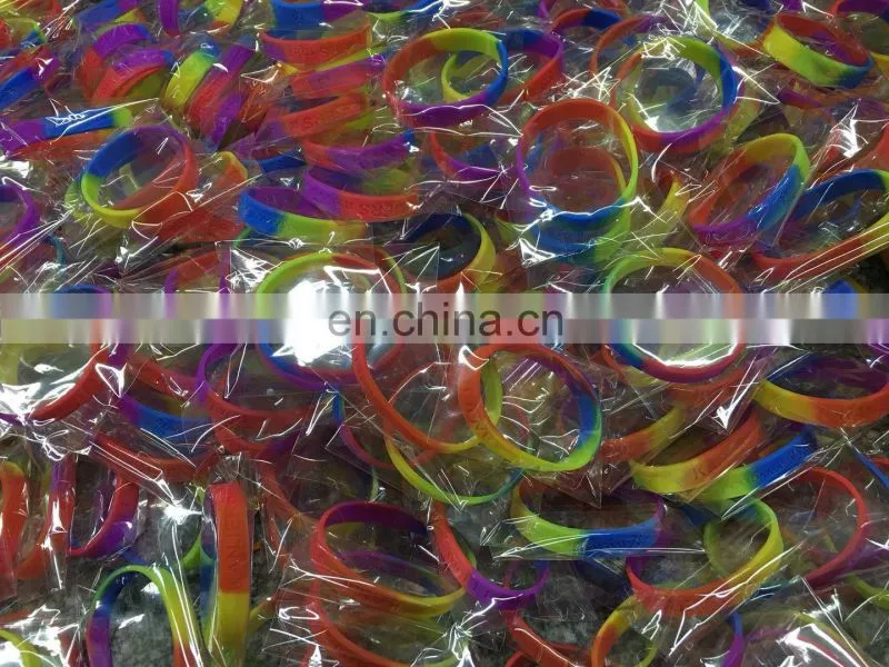 Cheap silicone bracelets with picture printed