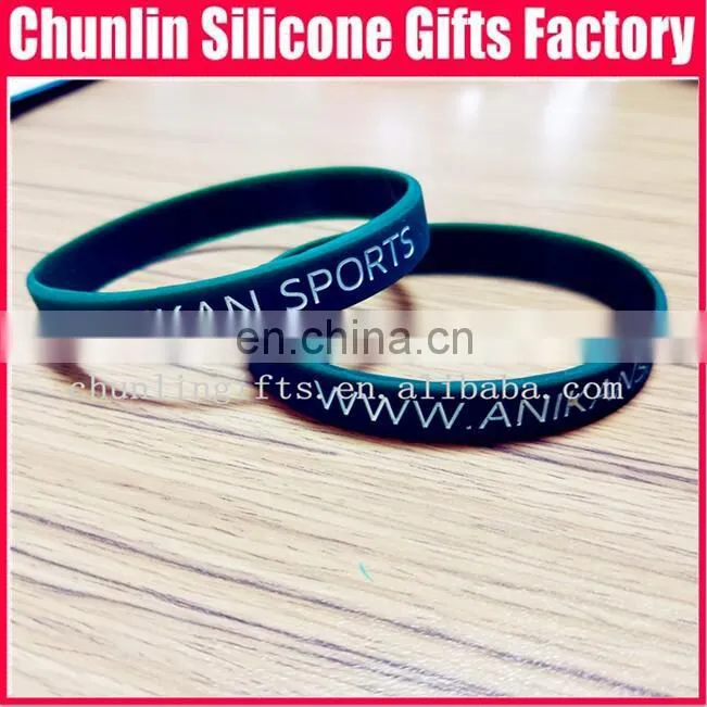ink filled silicone wristband , promotional gift