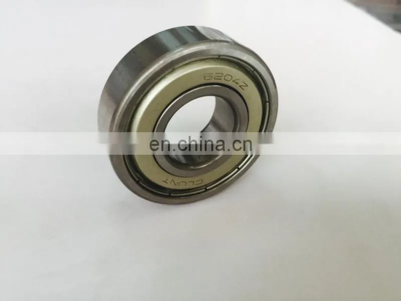 6204 deep groove ball bearing 6204 made in China mainly used for water pump bearing