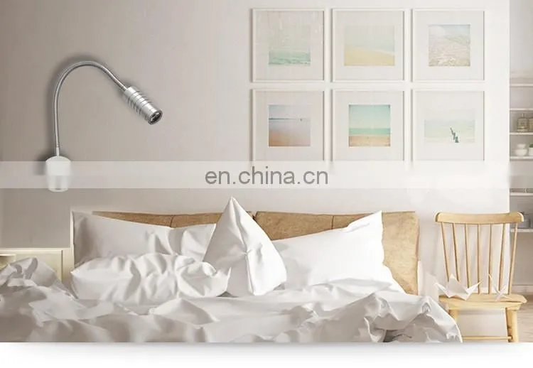 3W Wall Light Flexible Hotel Reading Lamp