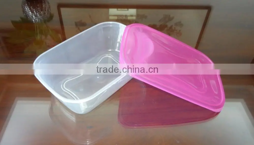 2200ml rectangular plastic food storage container / food storage box, microwavable