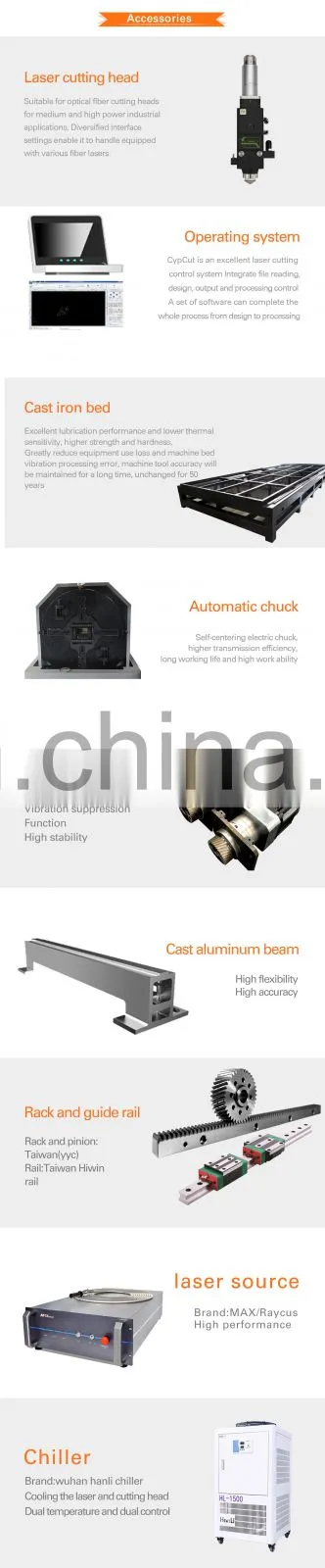 New product Table Iron Sheet Metal Tube Cutting Metal Fiber Laser Cutting Machine With Max Laser