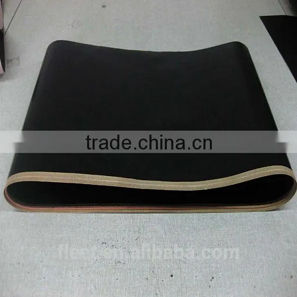 black anti-static teflon coated ptfe fiberglass conveyor belt with RohS Certificate from China Taixing Fleet