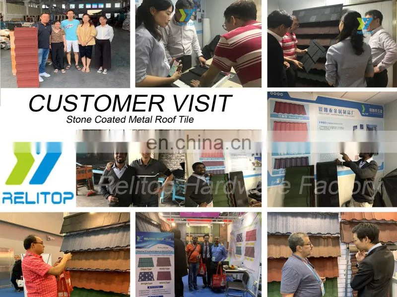 Relitop Barrel Roofing Ridge Tile Stone Coated Zinc Steel Metal Roof Accessories Anti Rust Barrel Ridge