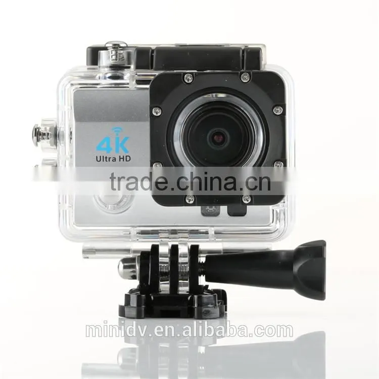 2.0inch lcd 30 meters waterproof wifi sport camera 4k ultra hd 15fps with 170 degree wide shoot angle, 2.7k@30fps & 1080p@60fps