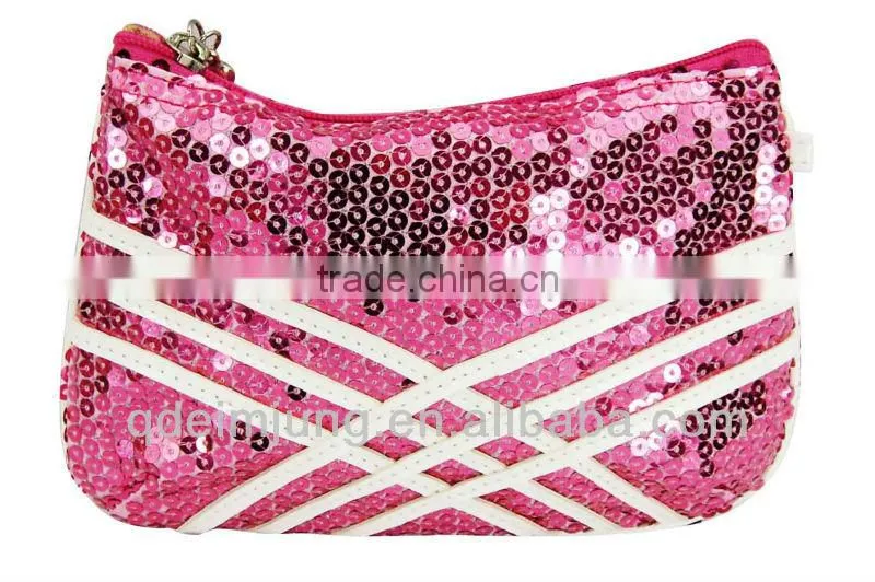 Newest Style Charming Blue Sequin Cosmetic Bags