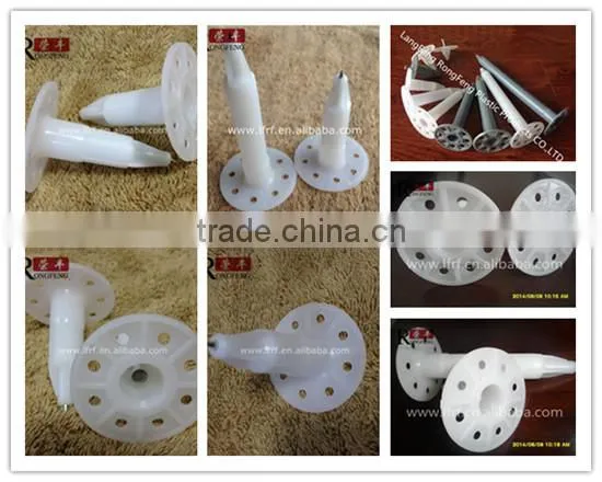 plastic insulation nails for exposed wall