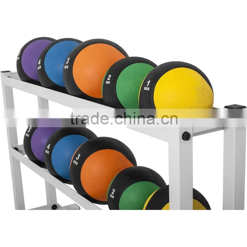 Medicine Ball Rack with casters 3 storage levels