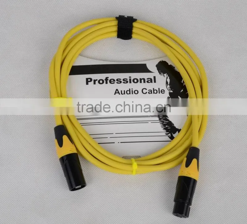 Professional 10ft black color female male microphone cable MC199Y-3M