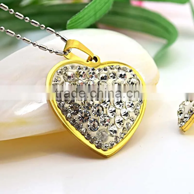 Brazilian Gold Jewelry Wholesale 316L Stainless Steel Jewelry Ruby Jewelry Set