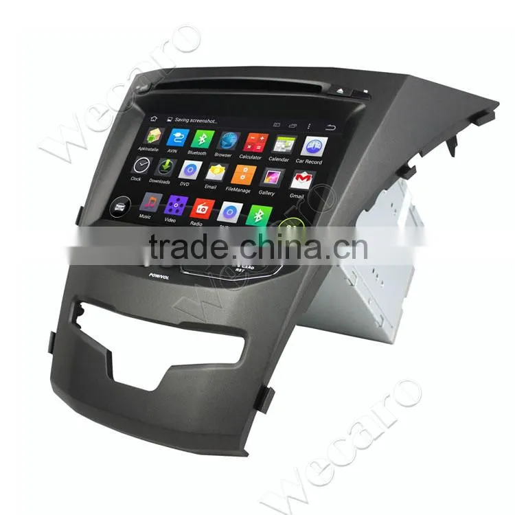Wecaro WC-SY8067 8" Android 4.4.4 WIFI 3G car dvd player for ssangyong korando car gps navigation 2014 2015