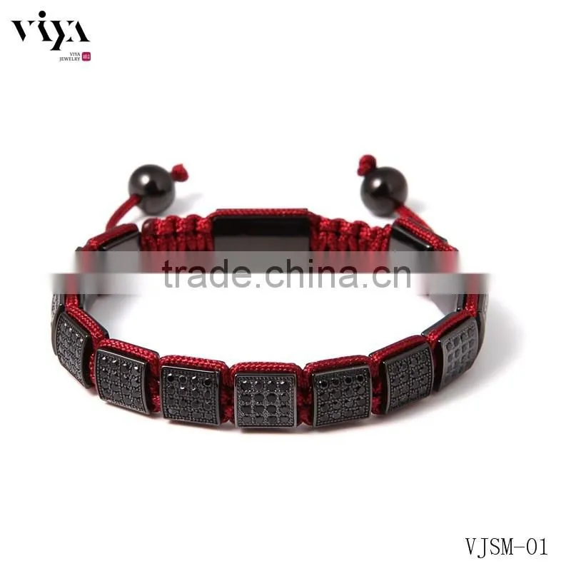 Viya Hot Sale Square Beads Bracelet Chinese Knot Handmade Bracelet Fashion Design Bracelet For Wholesales