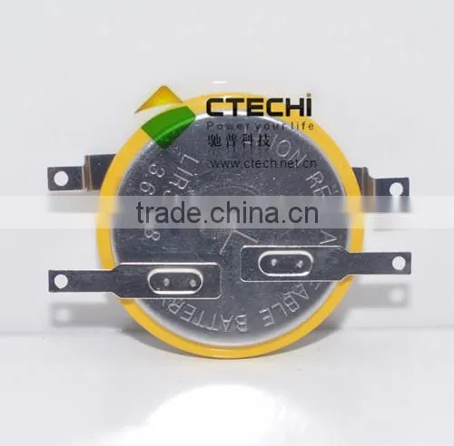 Li-ion 3.6V Rechargeable Battery LIR3048 with solder lir3048 with pins