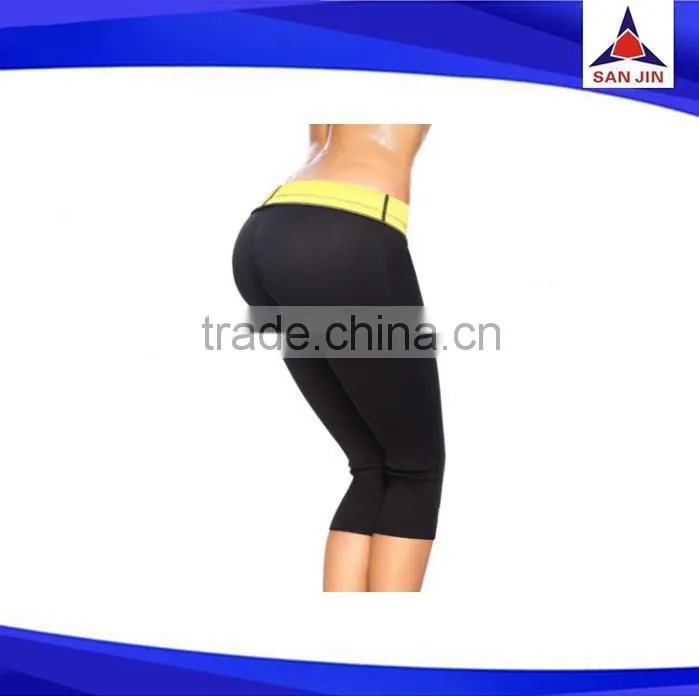 neoprene gym girls short pants slimming