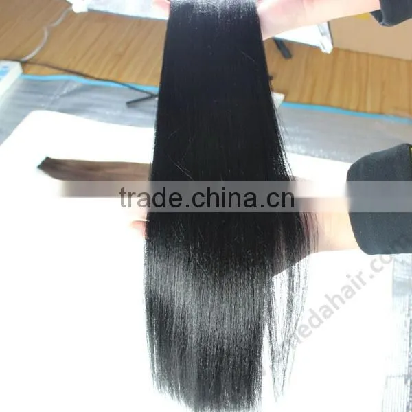 Hot selling no shedding cheap unprocessed virgin Mongolian light yaki hair