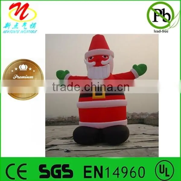 Christmas inflatable shapes, airblown Santa Claus inflatables for festive sales event