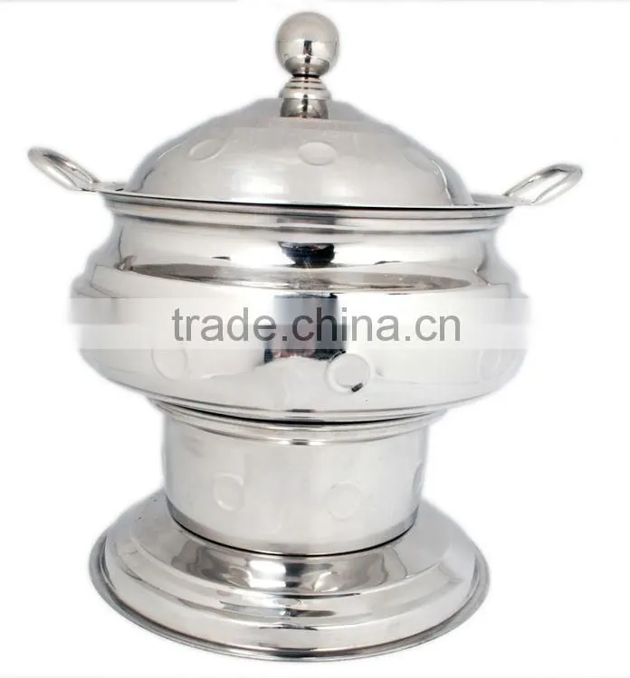 Steel Cheffing Dish, Wedding & Party utensils, food serving dish, hot keeping dish, Catering item, Hotel & Restaurant utensils