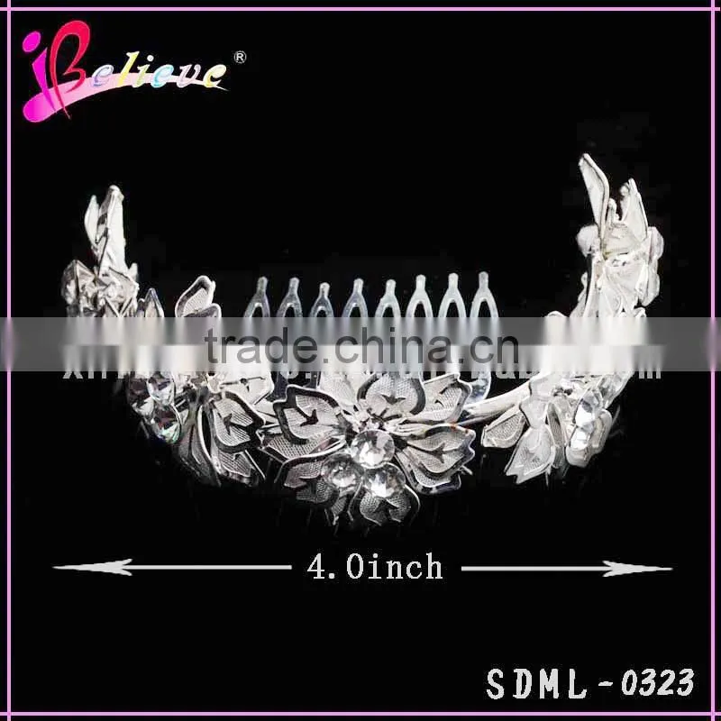 Manufacturer metal flower hair ornament wholesale hair comb flower hair accessories