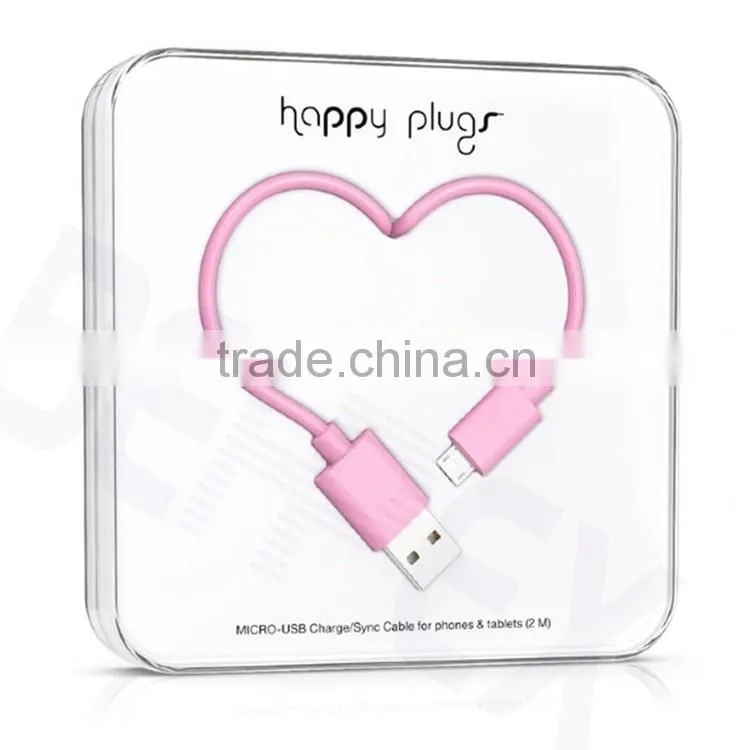 Happy Plug Design Micro USB Data Chargeer Male for Samsung
