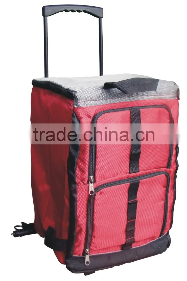 hot sell new stype foldable cooler bag with wheels and handle CB-9005