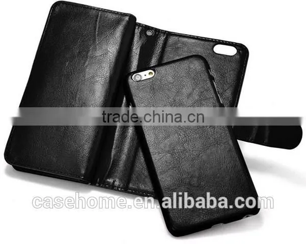 Multi Function Detachable Wallet Flip Cover for iphone 6 plus