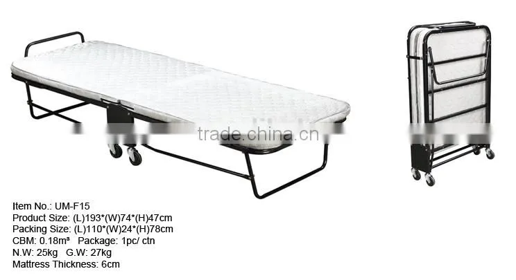 Ultra-Thin Single Folding Bed for Hotels