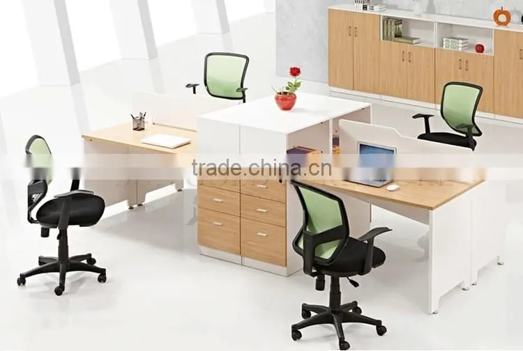 Modern wood office partition workstation design furniture (SZ-WSB381)