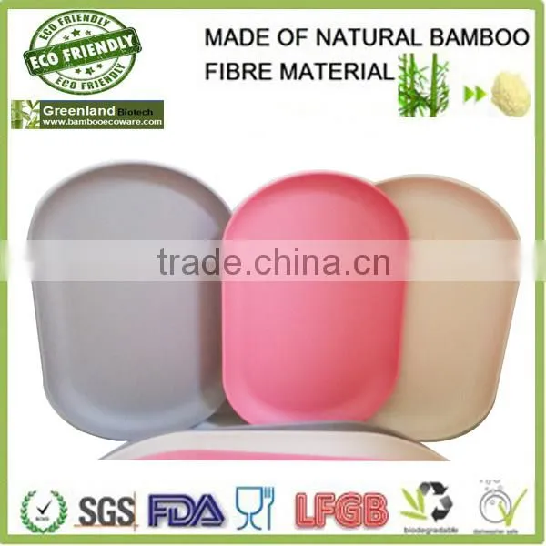 natural and green bamboo fiber tableware ,bamboo fiber hot selling plate
