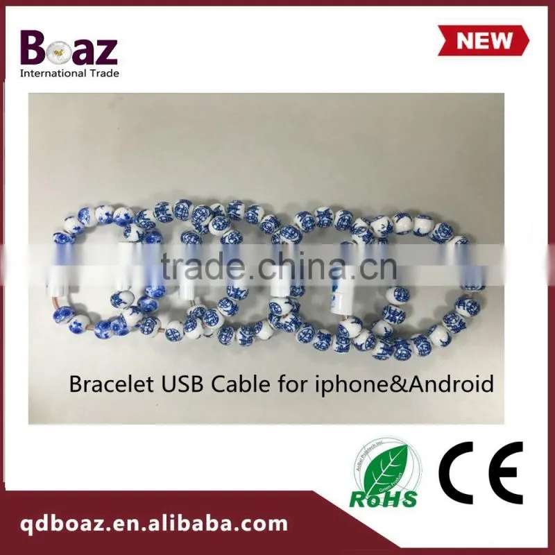 High speed charing cable bracelet usb cable charger