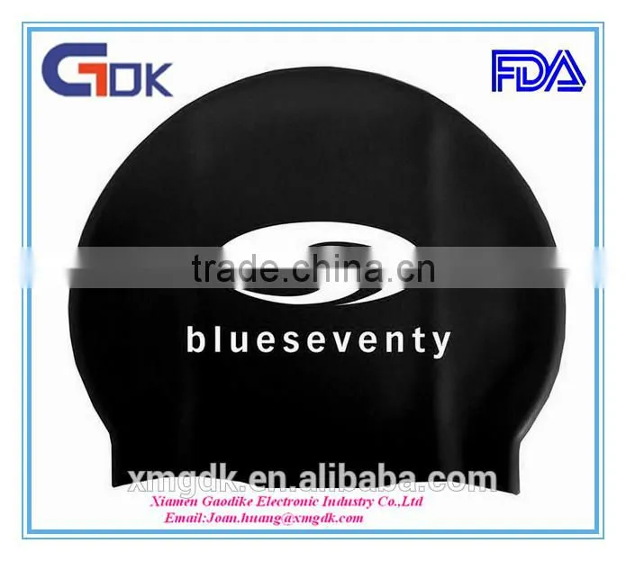Muti-color Waterproof Custom Silicone Swimming Cap