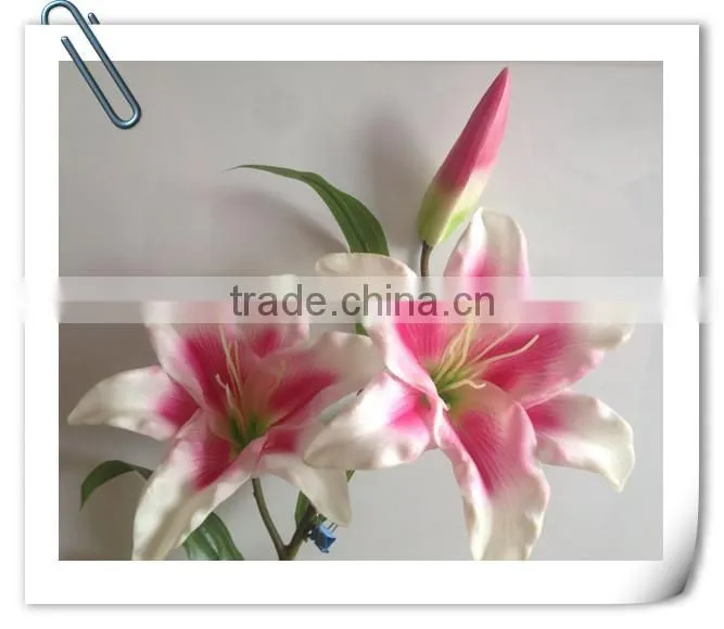 Hight quality wedding decoration PU lily flower